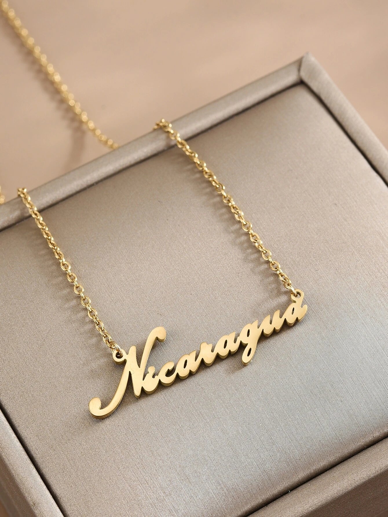 Letter Pendant Necklace