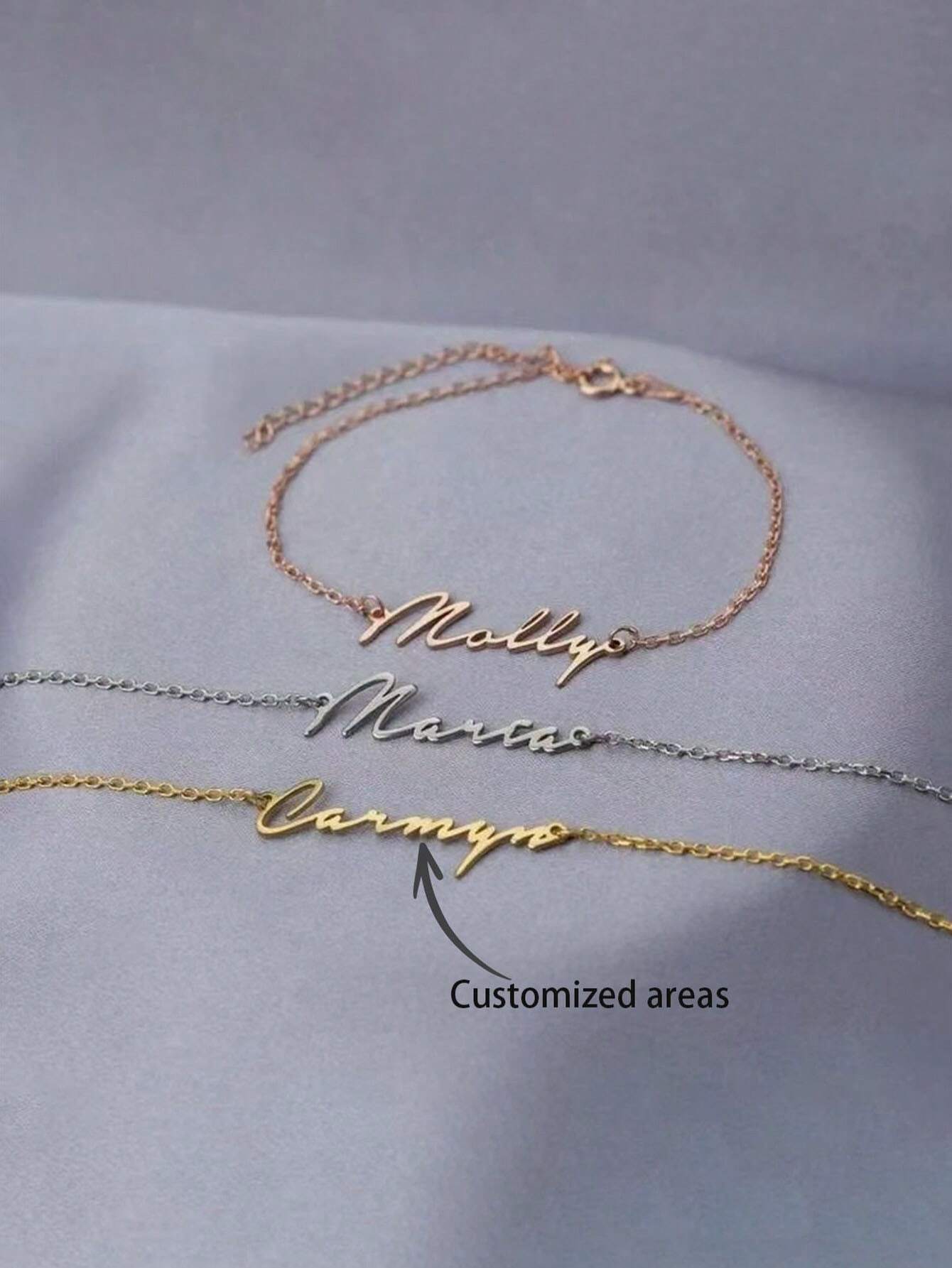 Personalized Creative Signature  Name Bracelet