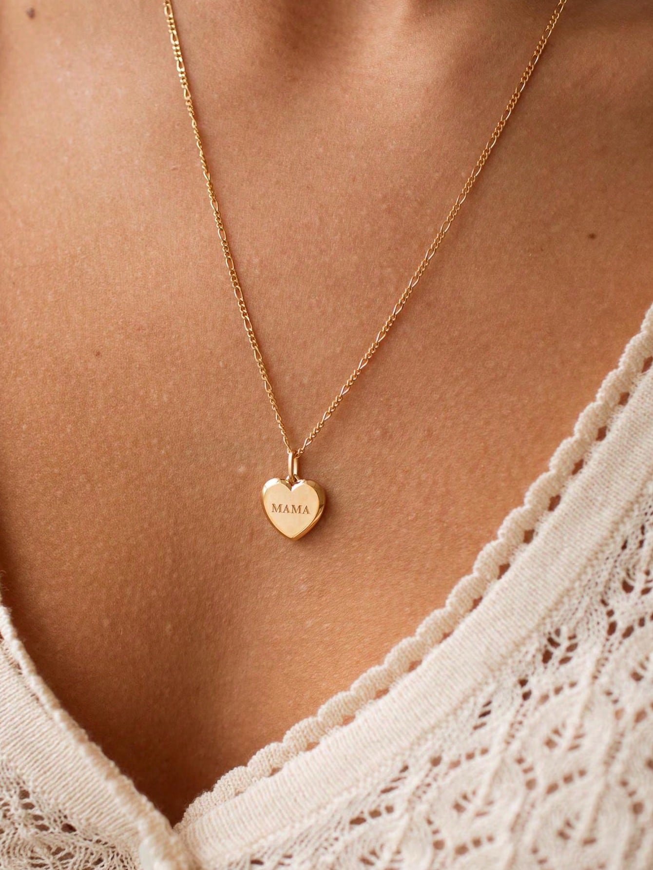 Engraved Name Heart Necklace